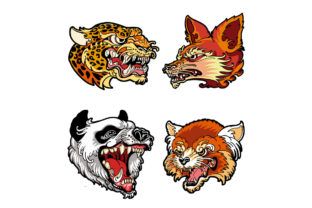Animals-Head-design-for-embroidery-patch