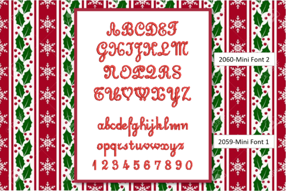 Mini Font 2: A Seasonal Embroidery Essential