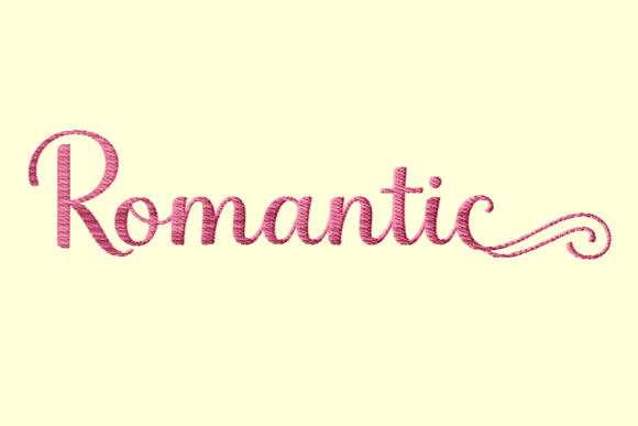 Romantic Quotes Embroidery